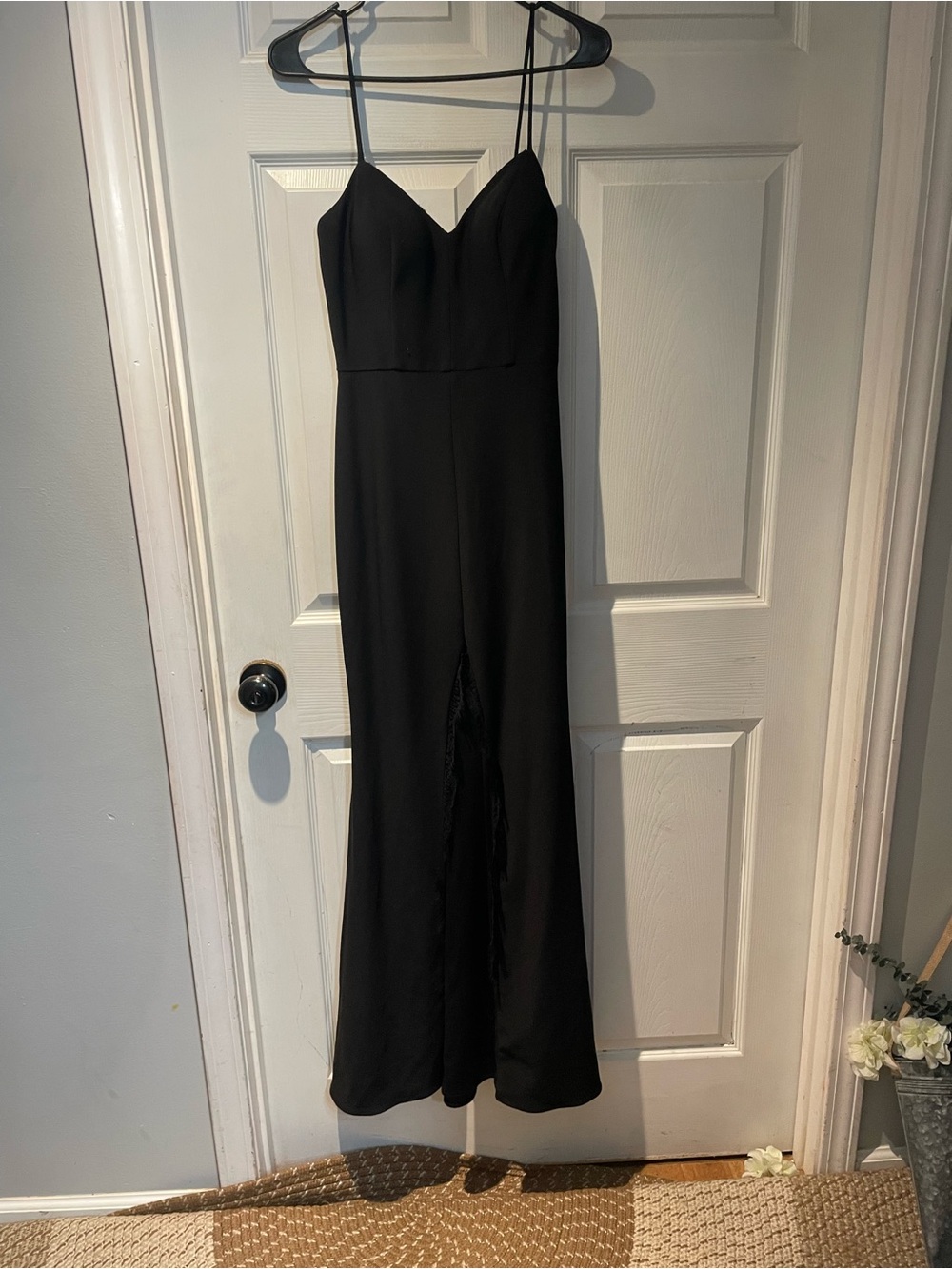 Gianni Bini Black Spaghetti-Strap Maxi Dress Size 3